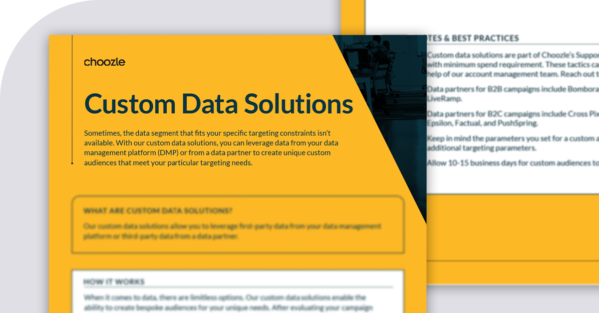 Custom Data Solutions