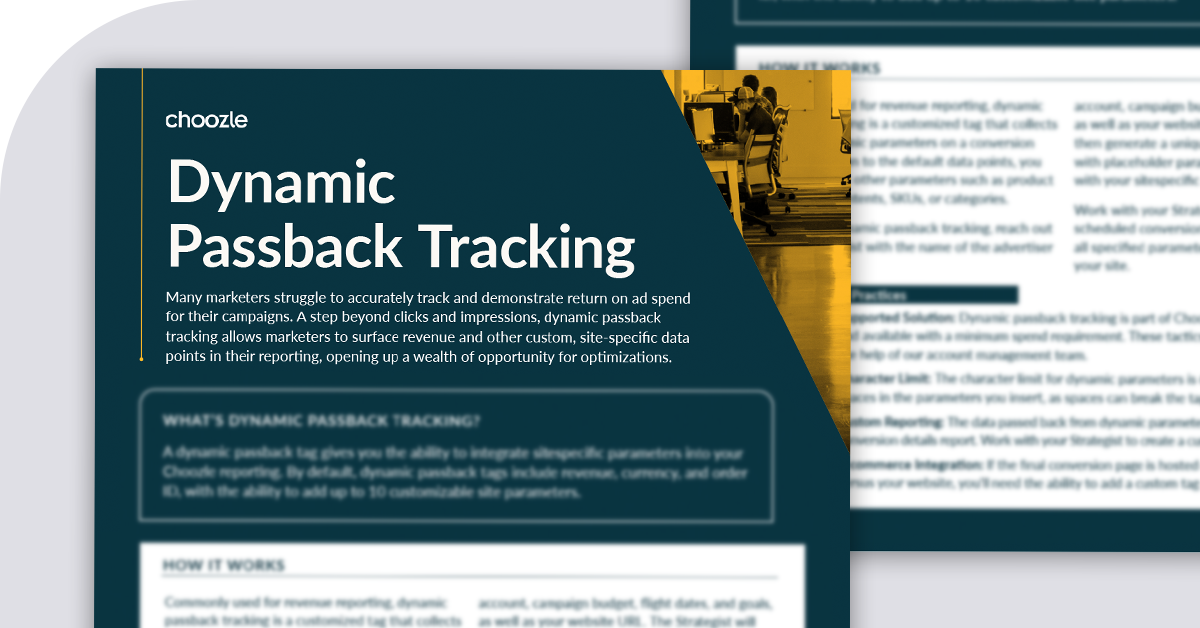 Dynamic Passback Tracking