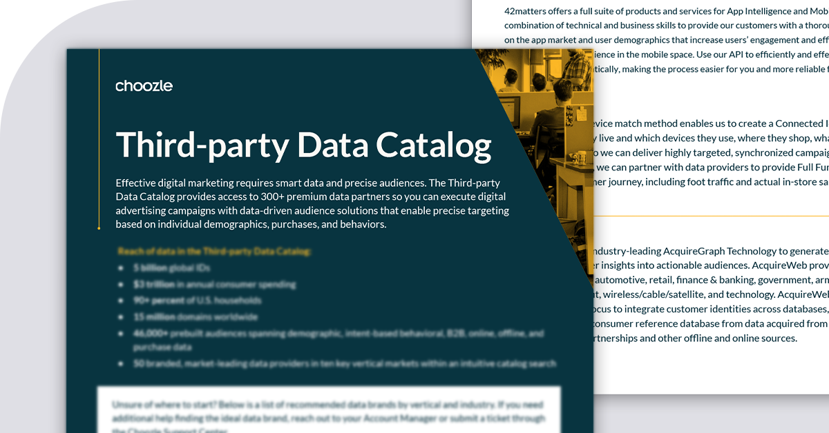 Third-party Data Catalog	